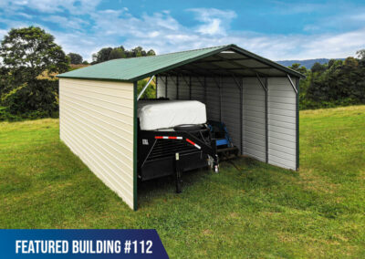 Featured-Building-112 - 20x40x11 Carport with Sides