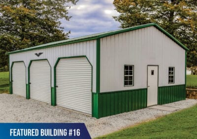 Featured-Building-16- Custom 3 Bay Side Entrance Garage