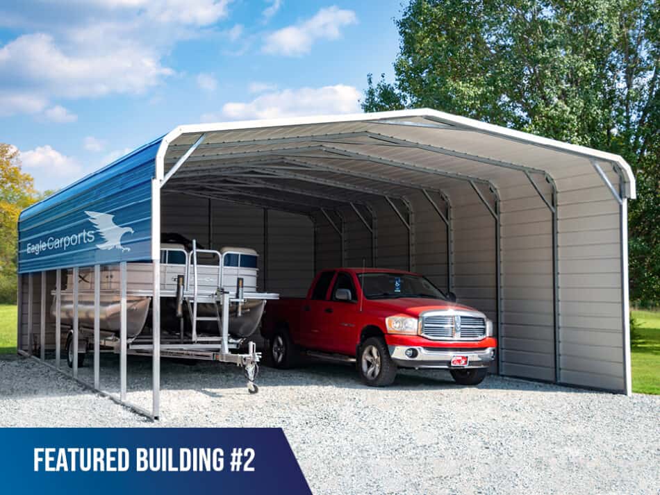 Featured-Building-2 -24x35x9 Regular Roof Carport