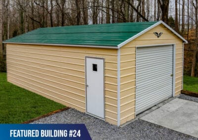 Featured-Building-24 - 12x30x8 Single Metal Garage