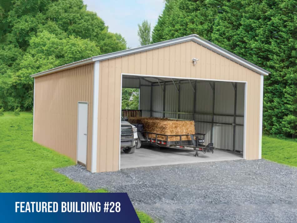 Featured-Building -28- 24x30x10 Custom Garage