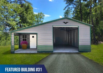 Featured-Building-31 - 30x30x10/7 His & Hers Building, a Garage w/Storage