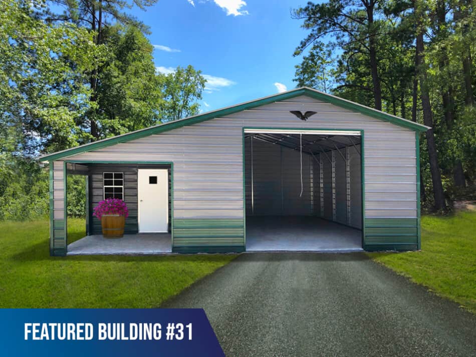 Featured-Building-31 - 30x30x10/7 His & Hers Building, a Garage w/Storage