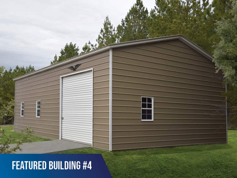 Featured-Building-4 -24x40x12 Vertical Roof Side Entry Garage