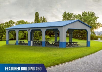 Featured-Building-50 - 20x50x9 Picnic Shelter