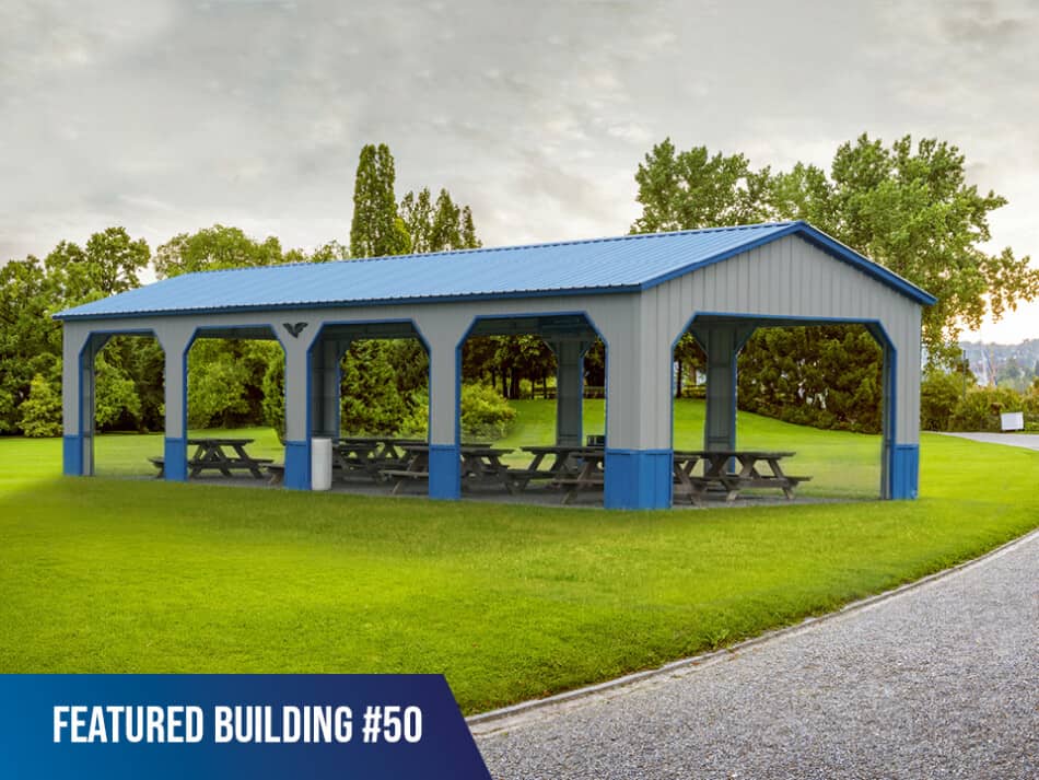 Featured-Building-50 - 20x50x9 Picnic Shelter