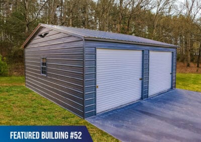 Featured-Building-52 - 24x25x9 Double Metal Garage