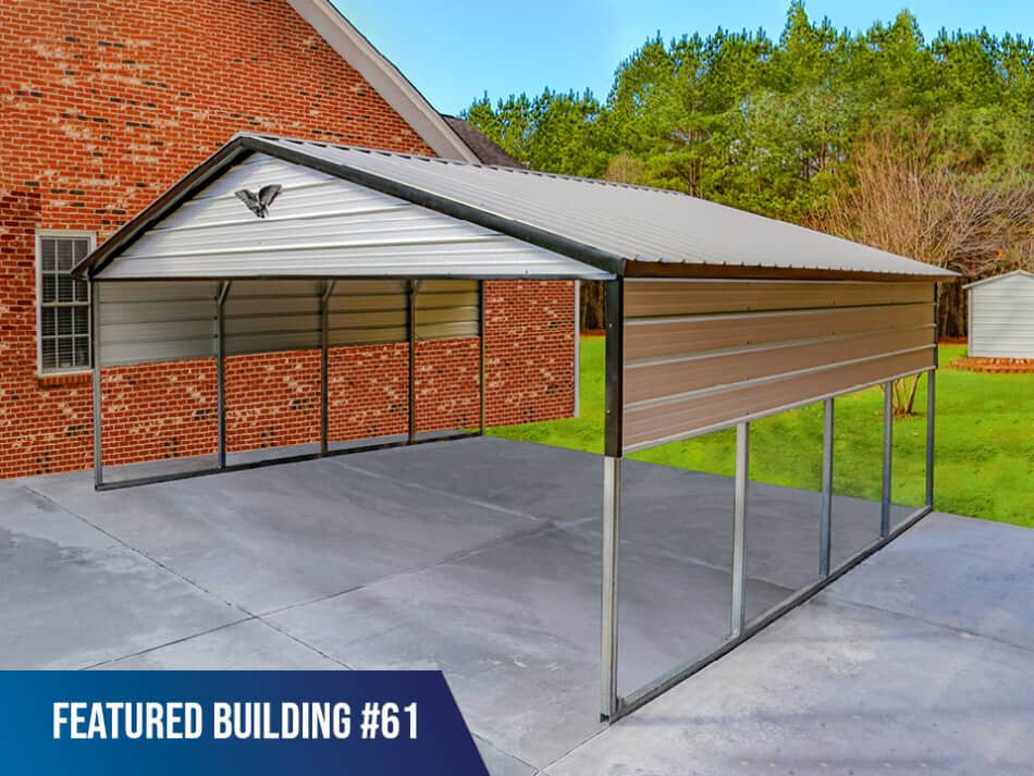 Featured-Building-61 - 24x20x7 Double Carport