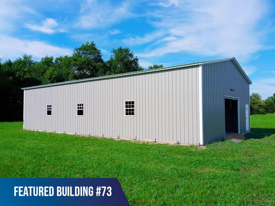 Featured-Building-73 - 30x60x12 Metal Farm Building