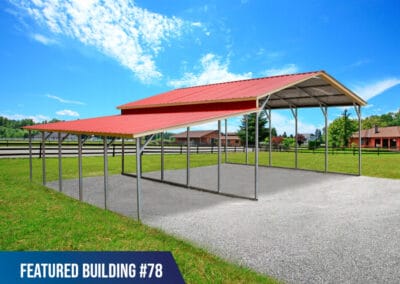 Featured-Building-78 - 32x25x9/6 Carport with Lean-To