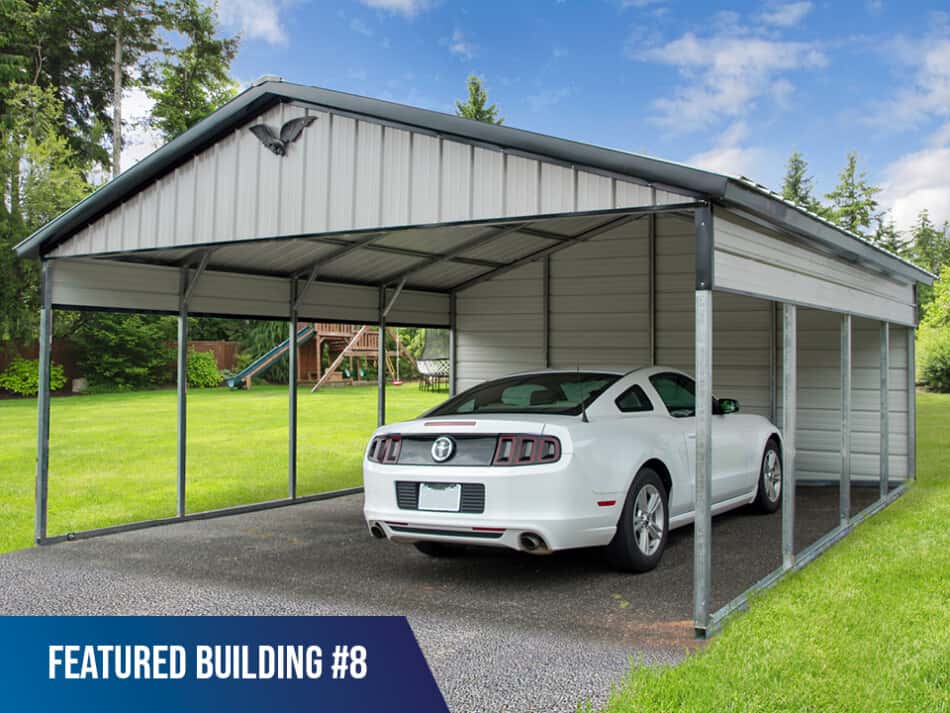Featured-Building-8 - 20x20x7 Vertical Carport