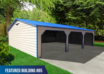 Featured-Building-85 - 30x35x9 3-Bay Metal Garage