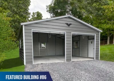 Featured-Building-86 - 22x25x9 Double Metal Garage
