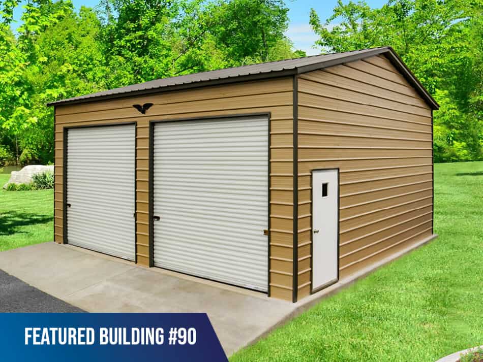 Featured-Building-90 - 24x25x12 Double Metal Garage