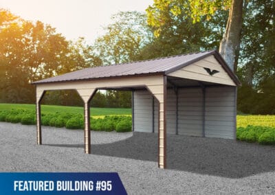 Featured-Building-95 - 20x20x9 2-Bay Metal Carport
