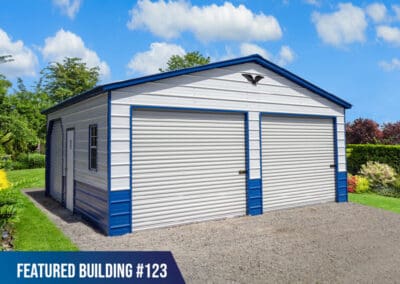 Featured Building 123 - 24x25x9 Double Metal Garage