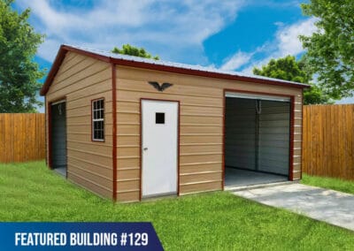 Featured Building 129 -24x20x9 Custom Metal Garage