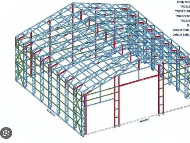 Steel Frame for Commercial grade steel structure